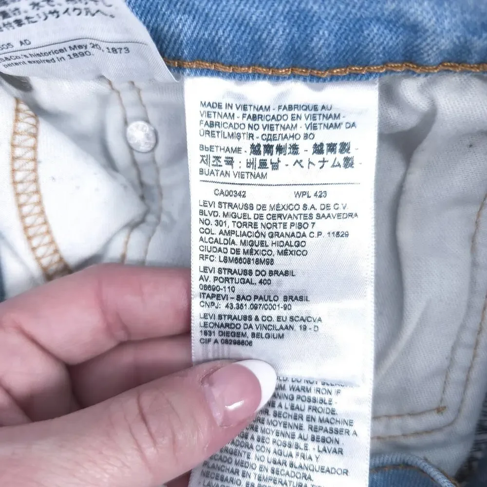 Levis Women 511 All Season Tech Comfort Stretch Lightwash Distress Classic 31x29 - Picture 8 of 14